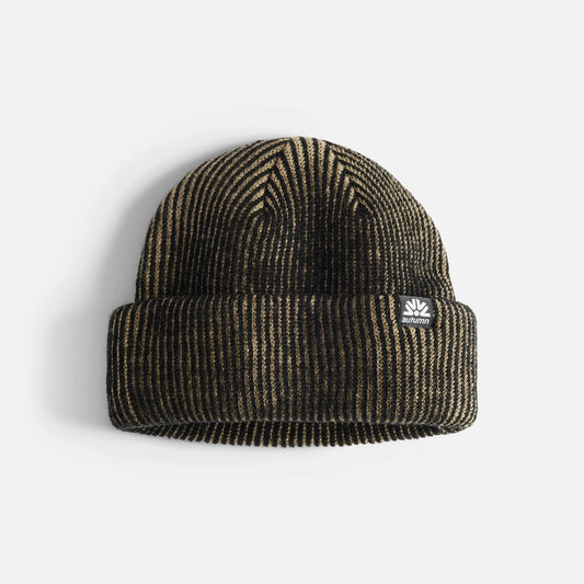 Cord Double Roll Beanie (Chinchilla)