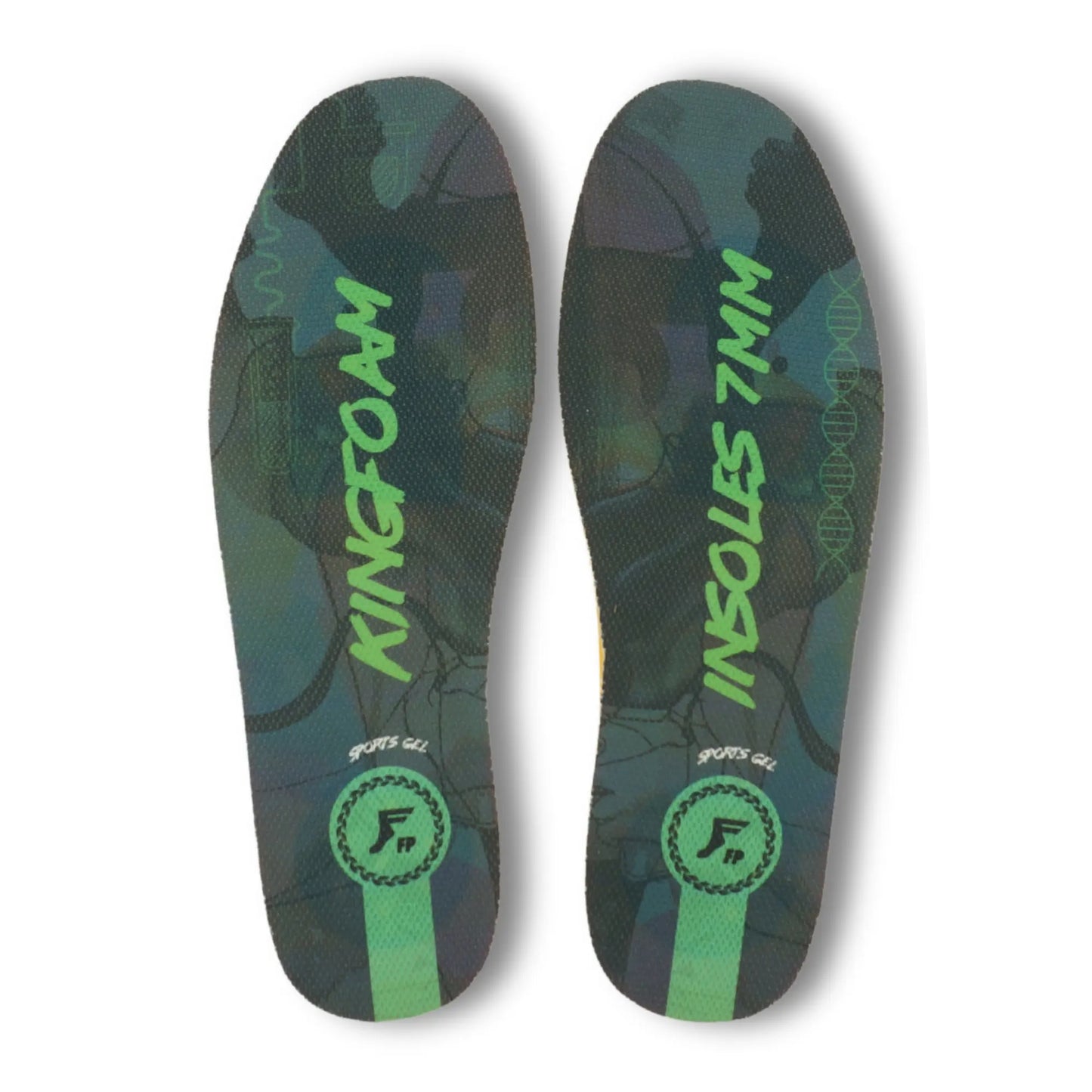 Kingfoam Action Sport Gel Impact (Dark Grey Camo/Green)