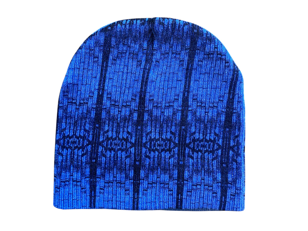 Indepenndence Skully Beanies (Heather Blue/Black)