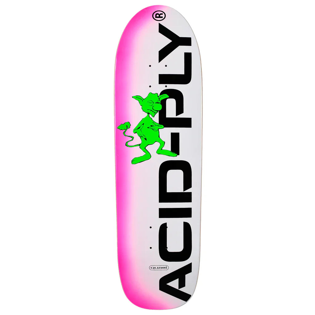 Quasi Skateboards Team Freakout Shaped Skateboard Deck, 9.0"
