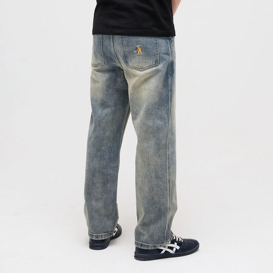 Workers Club Straight Leg Jeans (faded washed grey)