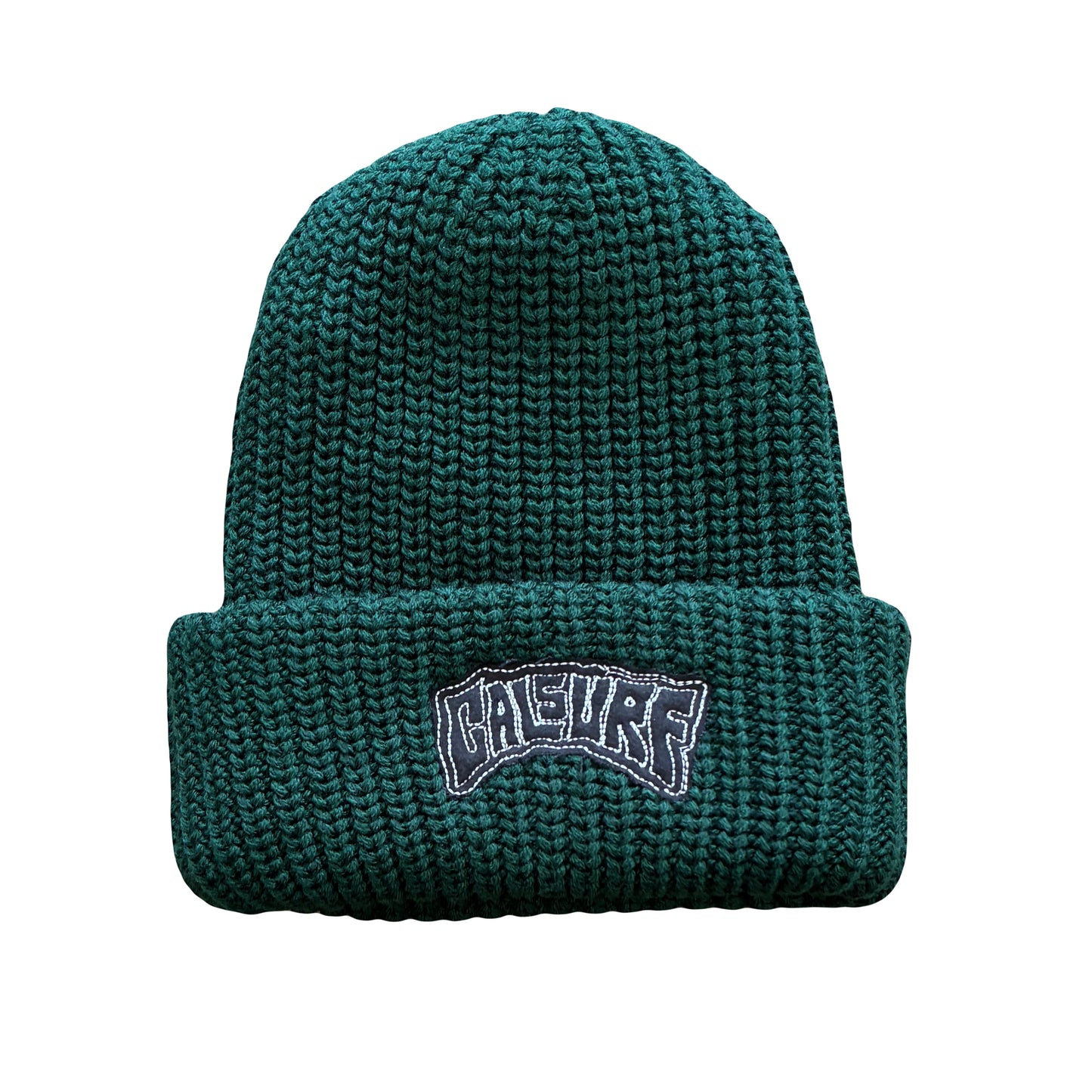 Swell Fill Heavy Knit Beanie (Dark Green/Black)