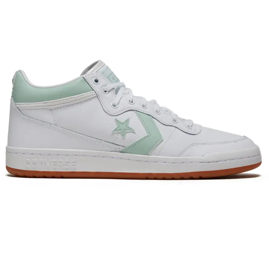 Converse Cons Fastbreak Pro Mid Skate Shoes – White/Sticky Aloe