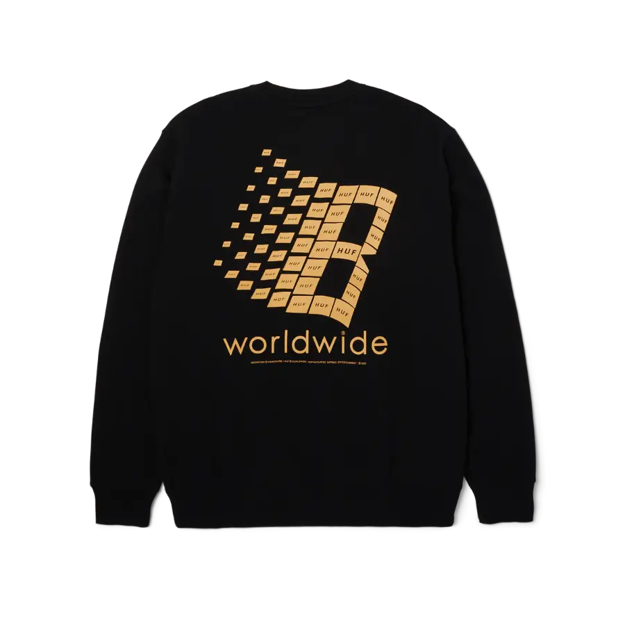 Huf X Bronze Crewneck (black)