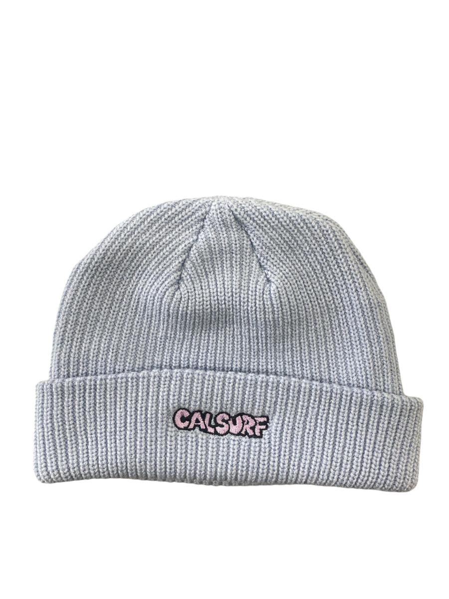 Cartoon Logo Embroidered Beanie (Light Blue/ Lilac)