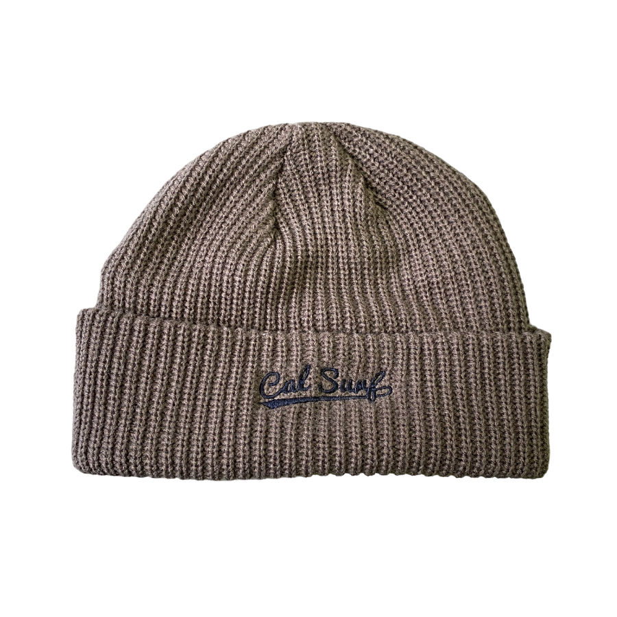 Cal Surf Bush League Embroidered Beanie – Olive/Black