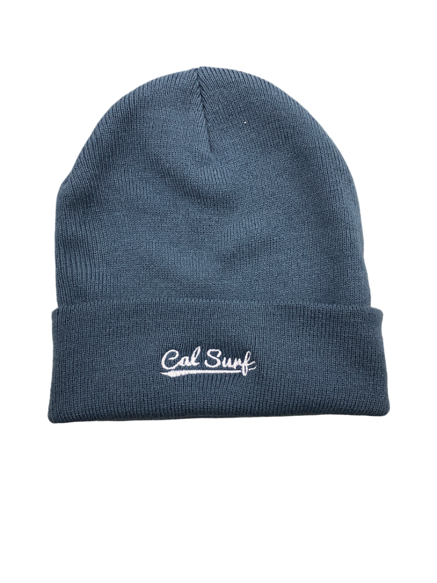Bush League Embroidered Beanie (Slate/White)
