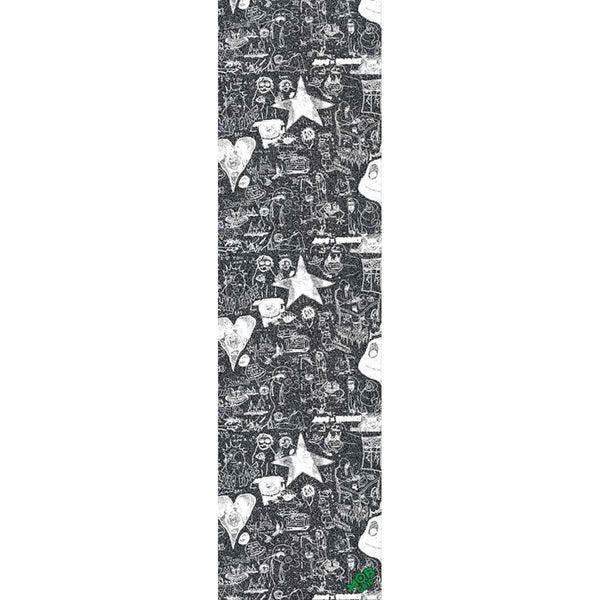 Mob Franky Villani Signature Grip Tape, 9" x 33" – Black/White