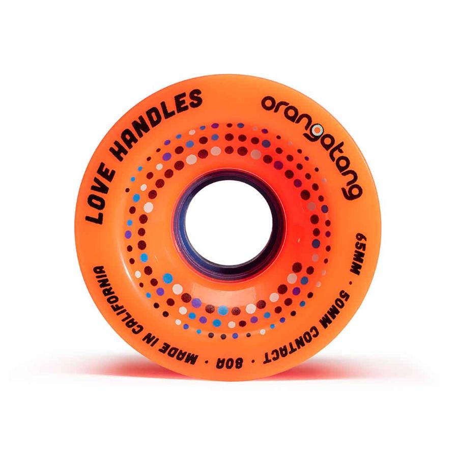 Orangatang Love Handles 65mm 80A Longboard Wheels – Orange