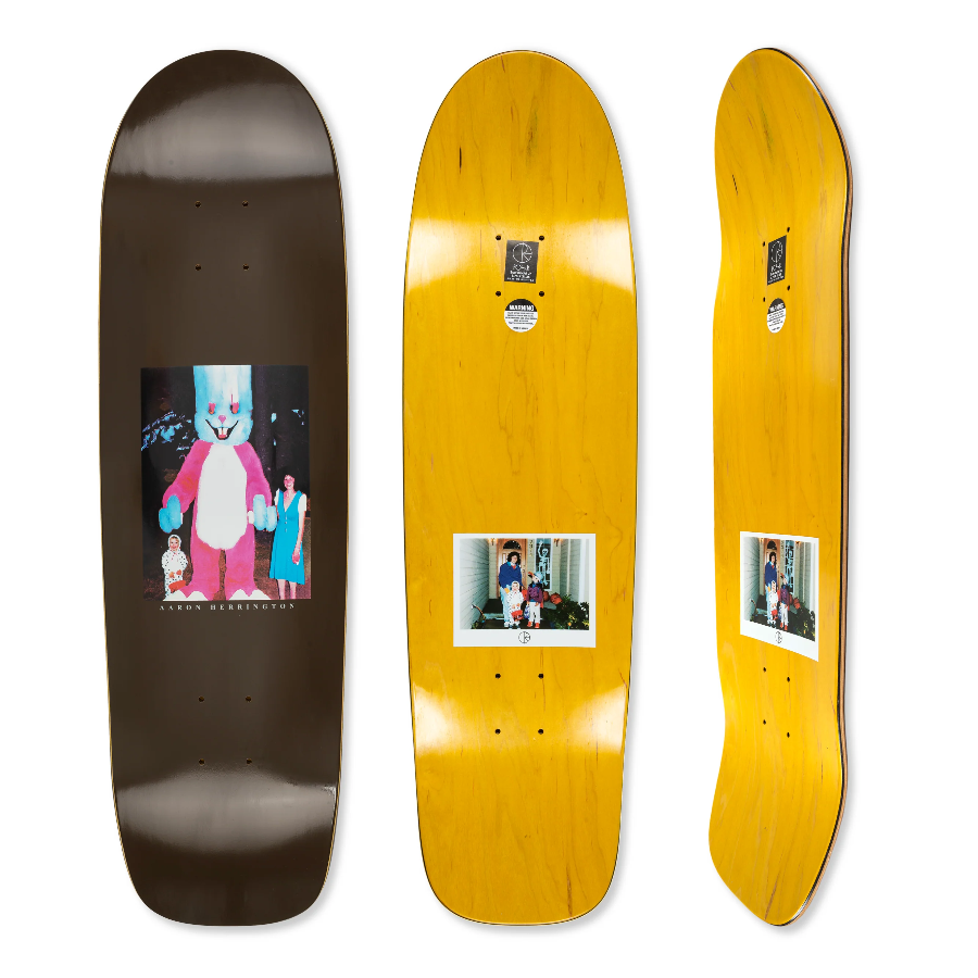 Polar Skate Co Aaron Herrington Bunny Surf Jr Skateboard Deck, 8.75"