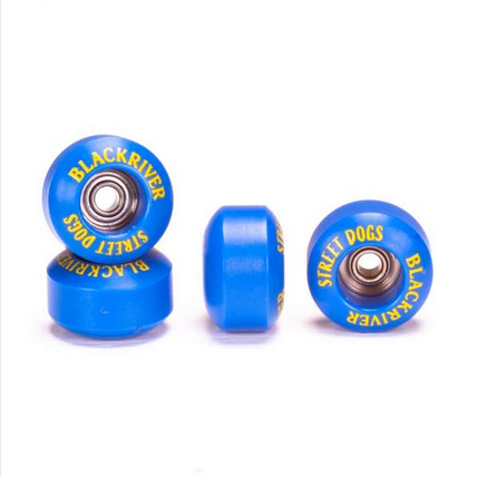 Blackriver Fingerboard Wheels, Street Dogs Shape – Blue