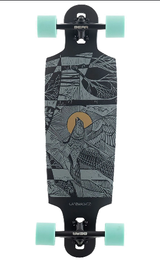 Landyachtz Drop Cat 33 Seeker Complete Longboard – Black, 33"