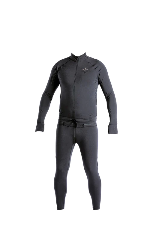 Hoodless Ninja Suit Zip Fly (Blk)