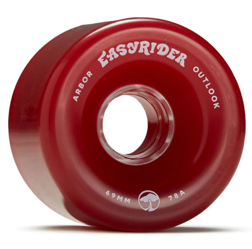 Arbor Outlook Easy Rider 78A Longboard Wheels – Vintage Red