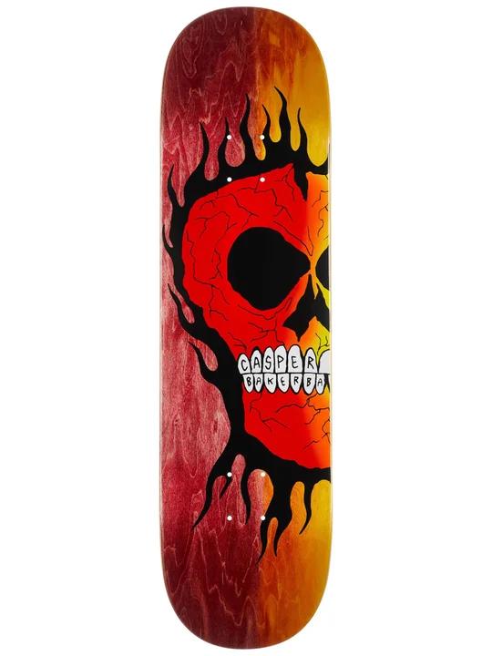 Baker Casper Brooker Rasta Skull B2 Skateboard Deck, 8.5"