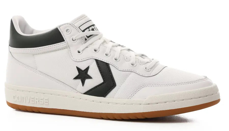 Converse Cons Fastbreak Pro Mid Skate Shoes – White/Deep Emerald