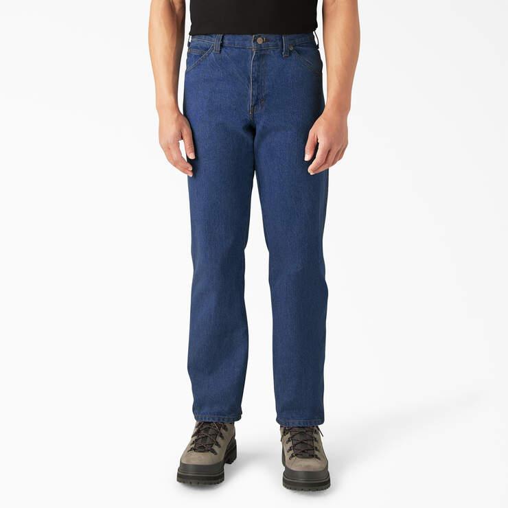 Regular Fit 5-Pocket Jean Stonewashed Blue