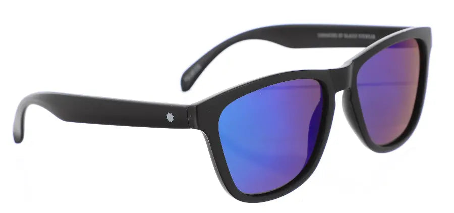 Glassy Deric Polarized Sunglasses – Black/Green Mirror