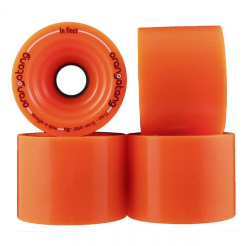 Orangatang In-Heat 75mm 80A Longboard Wheels – Orange