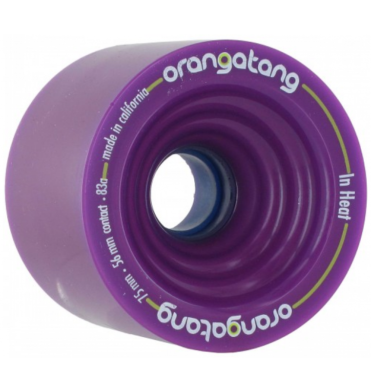 Orangatang In-Heat 75mm 83A Longboard Wheels – Purple