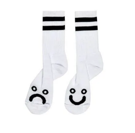 Happy Sad Socks (WHT)