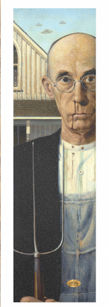 Pvblic Domain American Gothic Perforated Grip Tape Sheet, 9" x 33"