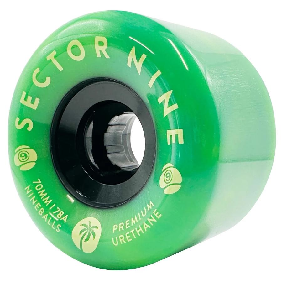 Sector 9 Nineballs 70mm 78A Longboard Wheels – Green Goblin