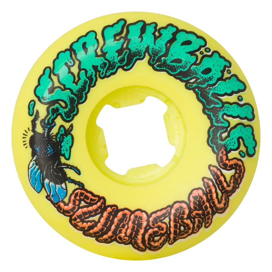 Slime Balls Screwballs Speedballs 54mm 99a Skateboard Wheels – Yellow