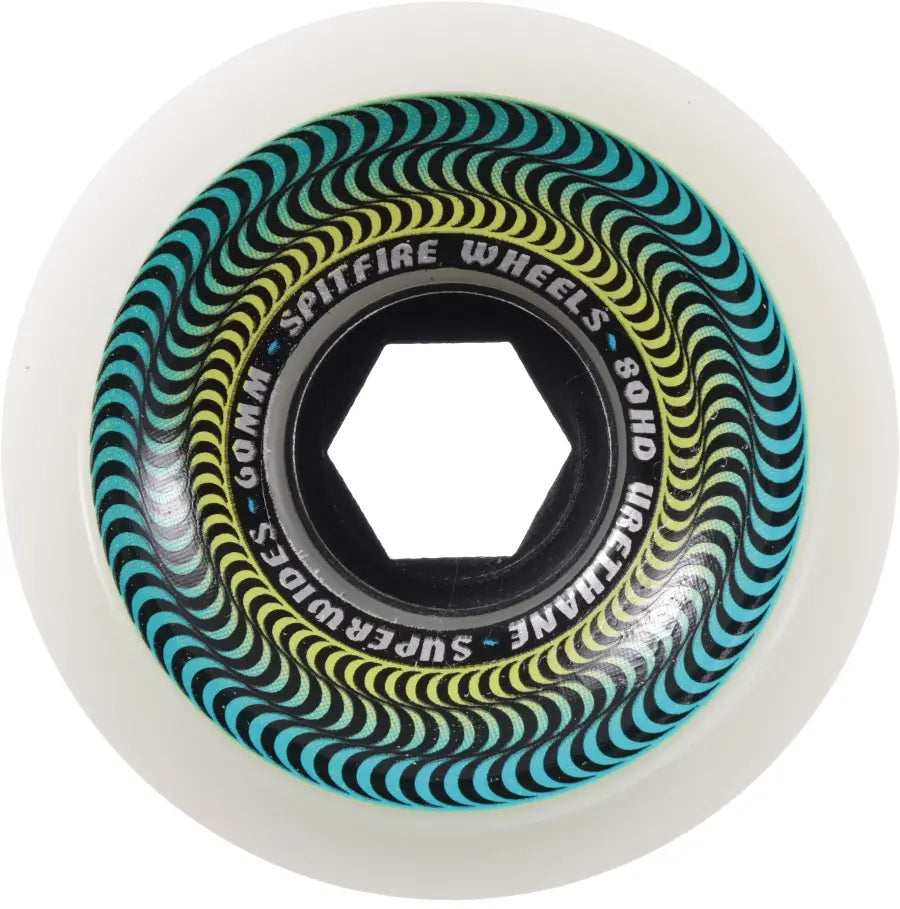 Spitfire 80HD Superwide 60mm 80A Skateboard Wheels – Ice Gray