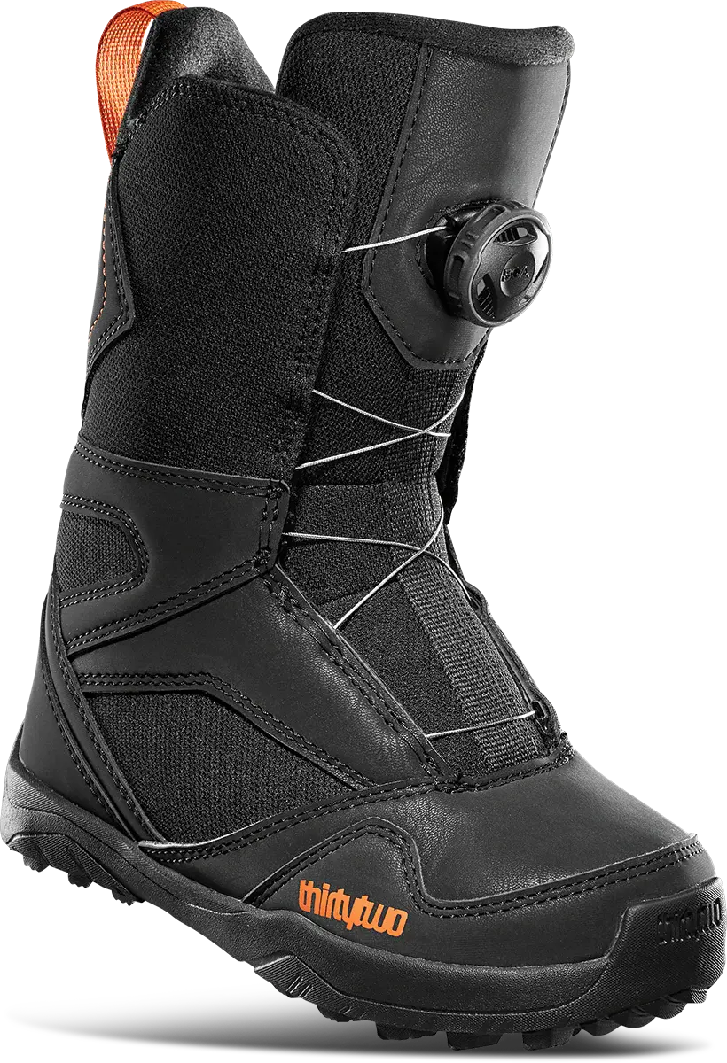 32 BOA Kid's Snowboard Boot – Black/Orange