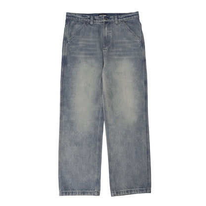 Workers Club Straight Leg Jeans (faded washed grey)