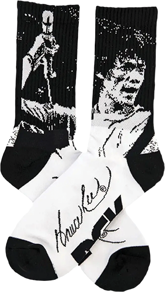 DGK x Bruce Lee Impact Socks (White)