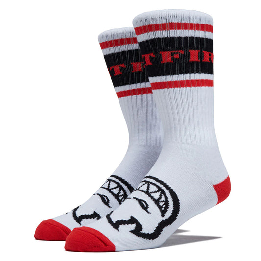 Bighead Socks (White/Burdundy/Red)