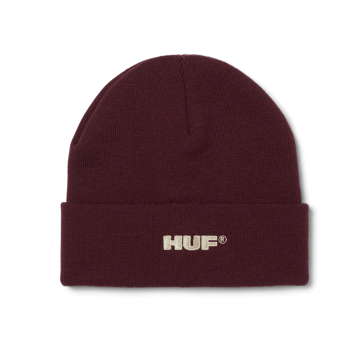 All Caps Cuff Beanie (Burgundy)