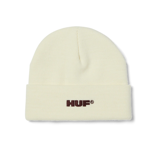 All Caps Cuff Beanie (Cream)