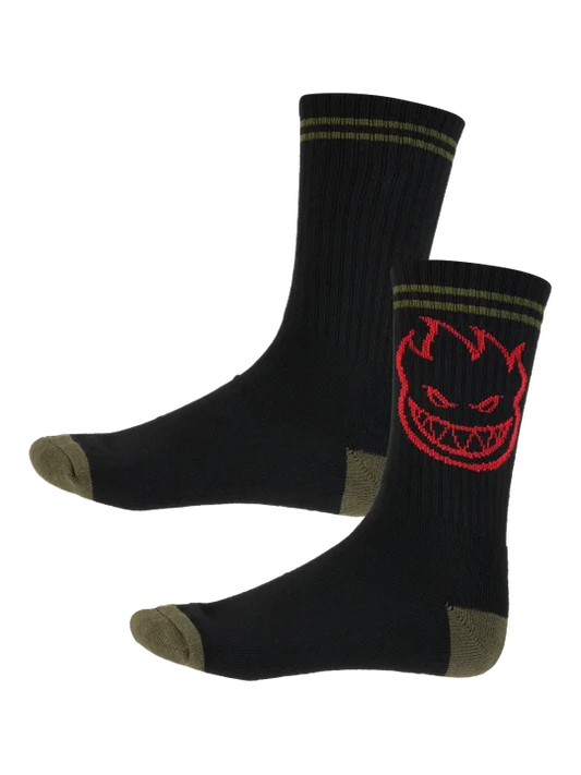 Bighead Socks (black/olive/red)