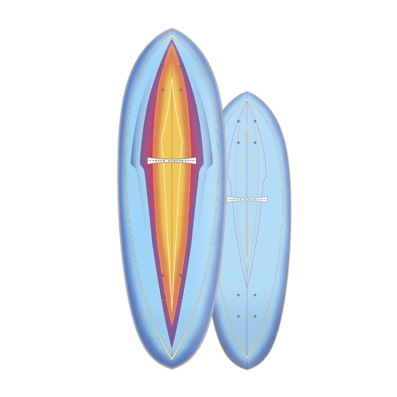 Blue Haze Surfskate Deck 31in – Cal Surf