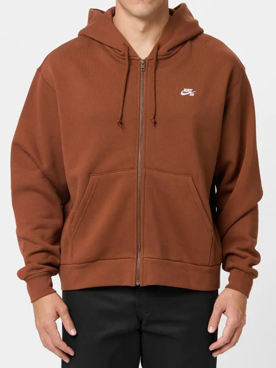 Essential Logo Zip Up Hoodie (Black)