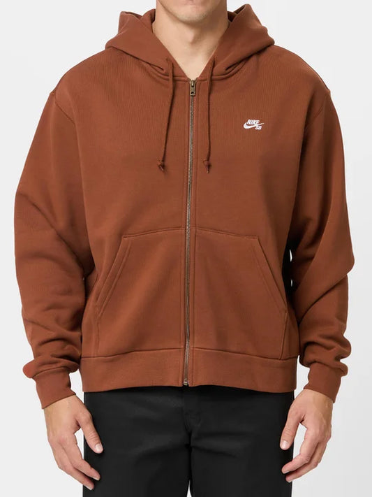 Essential Logo Zip Up Hoodie (Black)
