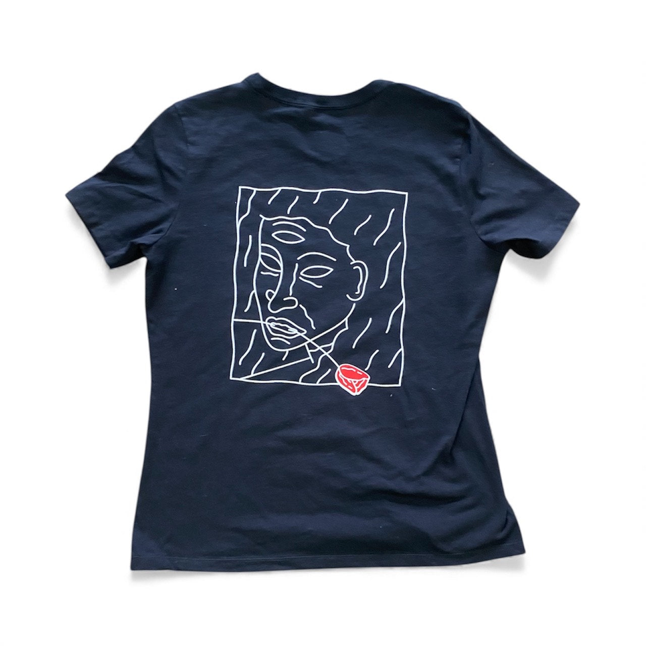 Cal Surf Rose Tee Womens (black)