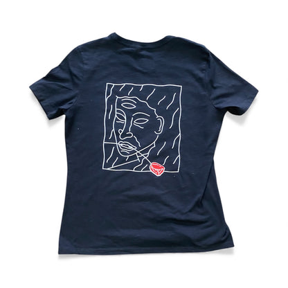 Cal Surf Rose Tee Womens (black)