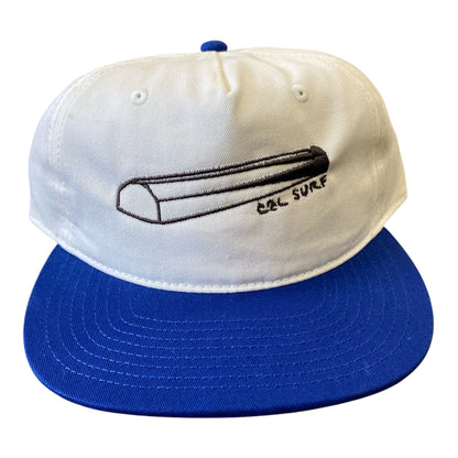 Curb Hat (blue/white)
