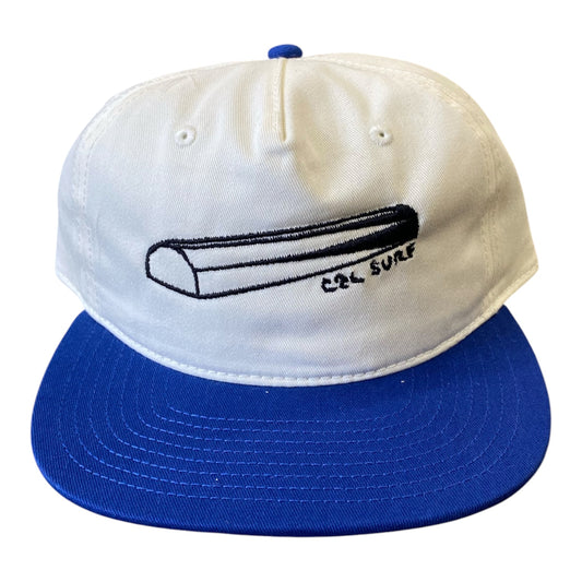 Curb Hat (blue/white)