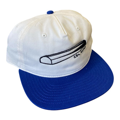 Curb Hat (blue/white)