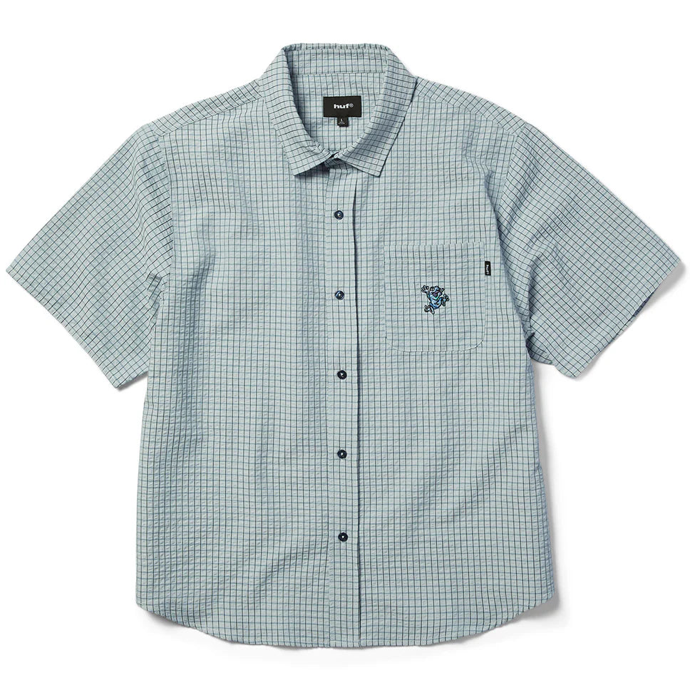 Stuck On You Plaid Shirt (Ice Blue)