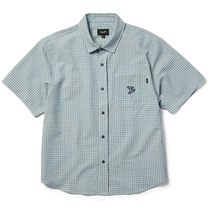Stuck On You Plaid Shirt (Ice Blue)