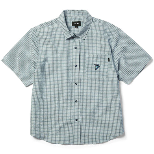 Stuck On You Plaid Shirt (Ice Blue)