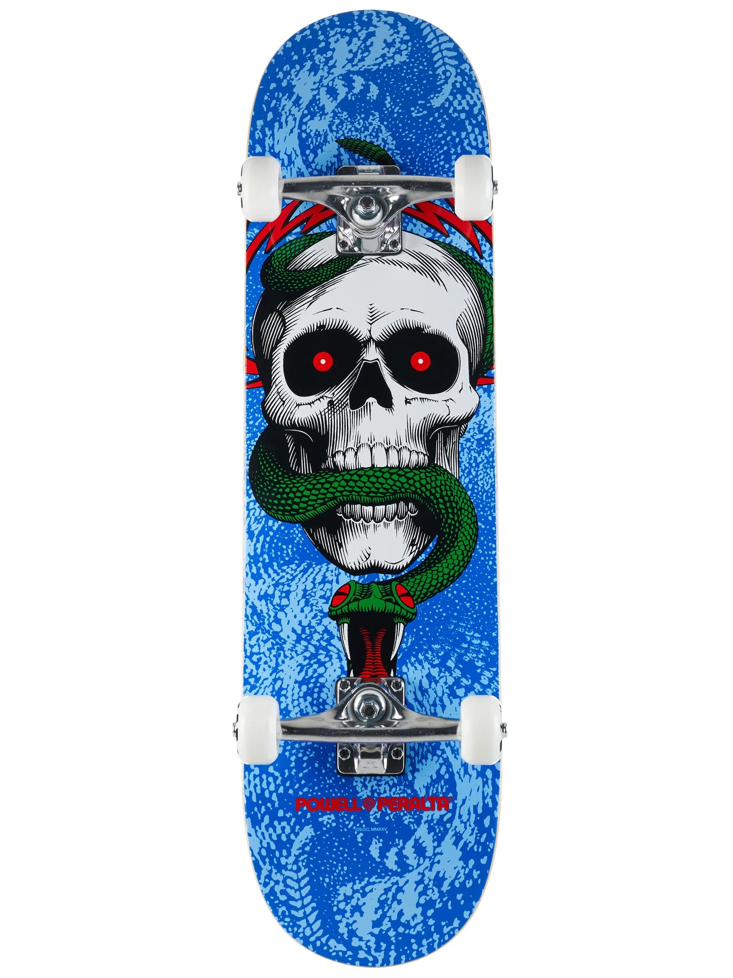 Skull and Snake 8.25in Complete (blue)