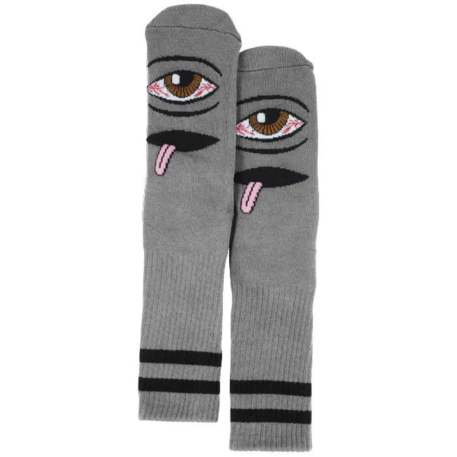 Bloodshot Eye Socks (grey)