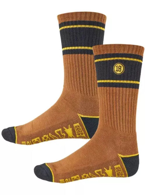 Hecho Por Skate Socks (Brown)